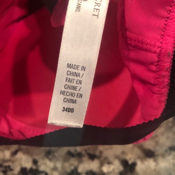 VSX Hot Pink Perforated Popover Sport Bra - Picture 6 of 7